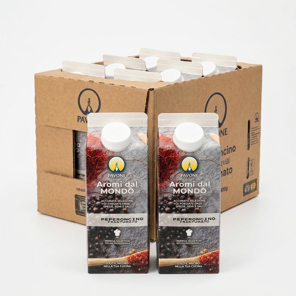 Crushed Chilli Pepper Brik 300 g (Carton of 6) — Pavone