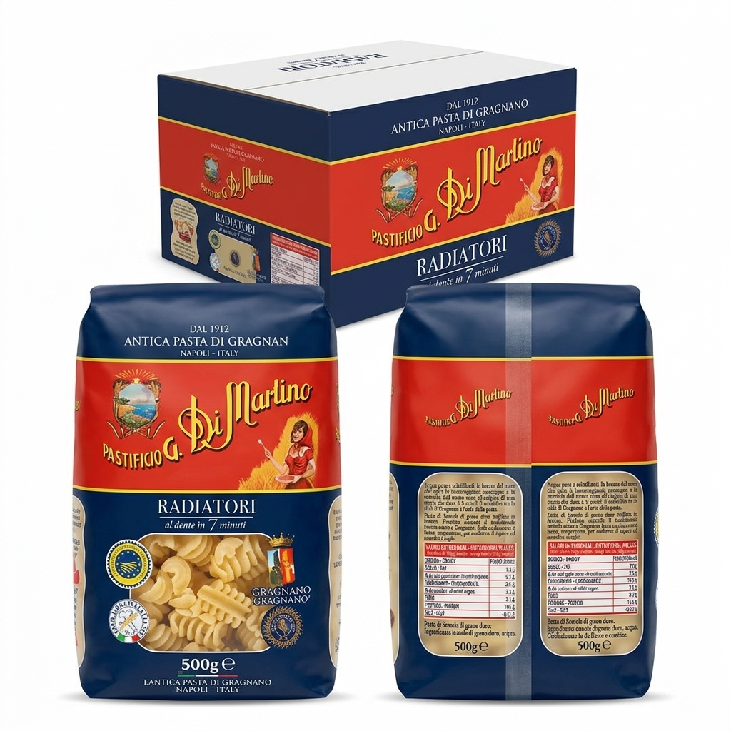 Radiatori Pasta di Gragnano IGP 500 g (Cartone 12) — Di Martino