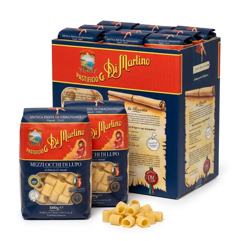 Mezzi Occhi di Lupo Gragnano IGP 500 g (Cartone 10) — Di Martino