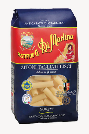 ZITONI TAGLIATI LISCI GRAGNANO IGP 12X500G CRT DI MART