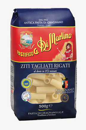 ZITI TAGLIATI RIGATI GRAGNANO IGP 12X500G CRT DI MART