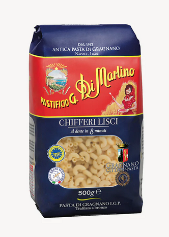 CHIFFERI LISCI GRAGNANO IGP 12X500G CRT DI MART