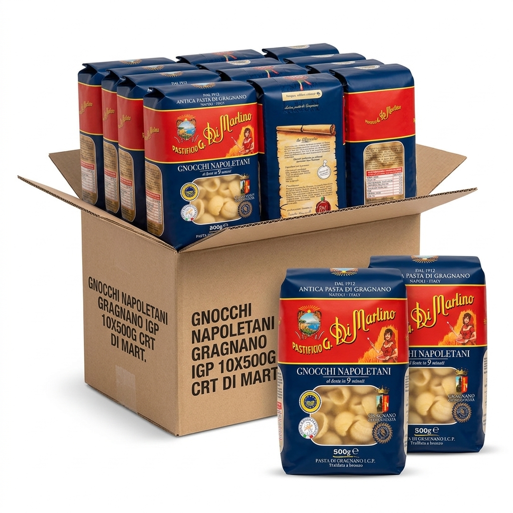 Gnocchi Napoletani di Gragnano IGP 500 g (Cartone 10) — Di Martino