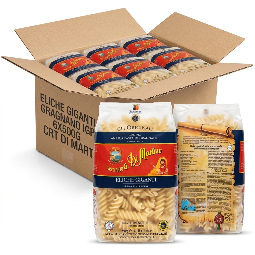 Eliche Giganti Gragnano IGP 500 g (Cartone 6) — Di Martino