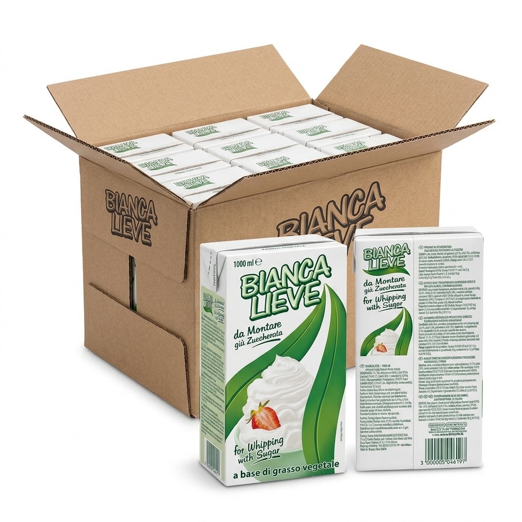 Panna Vegetale Biancalieve Zuccherata UHT 1 L (Cartone 12) — TreValli Cooperlat