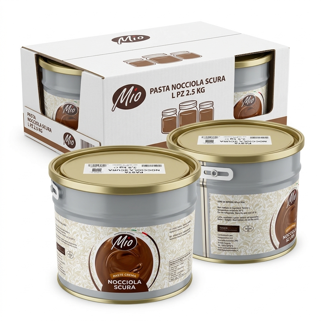 Reine dunkle Haselnusspaste "L" 2,5 kg — Mio