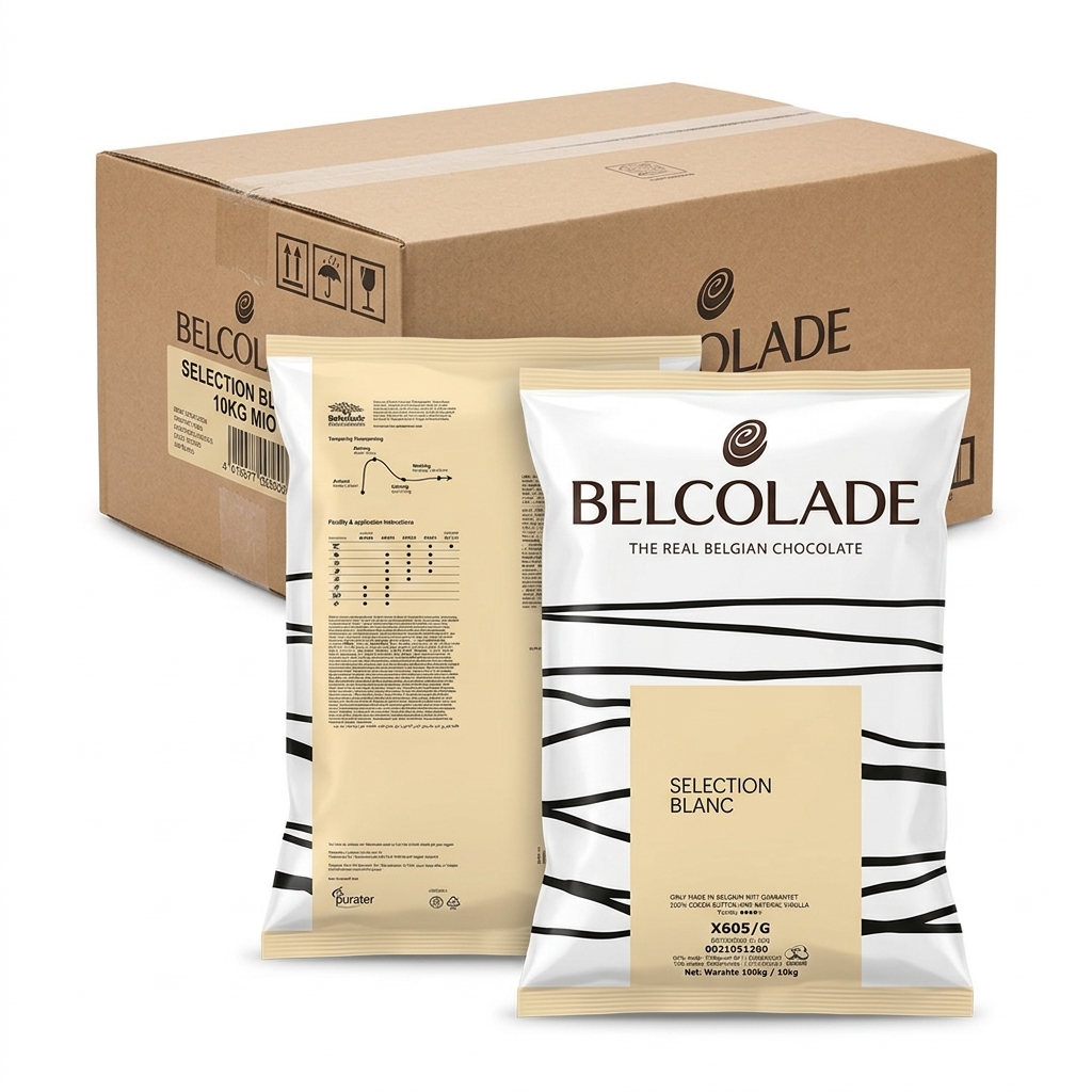 Weisse Kuvertüre-Schokolade Belcolade Selection Blanc 10kg