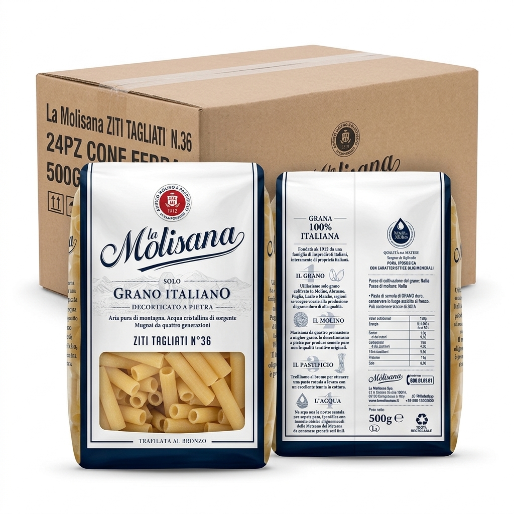 Ziti Tagliati N.36 24x500 g - La Molisana
