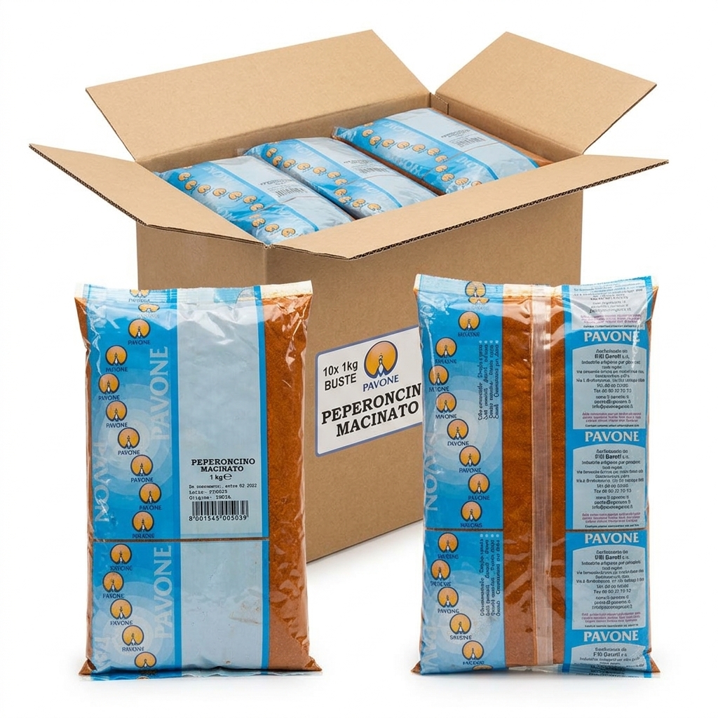 Ground Chilli Pepper Bag 1 kg (Carton 10 kg) — Pavone
