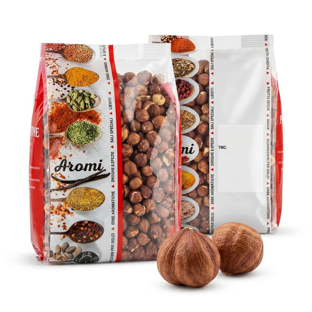 SHELLED HAZELNUTS WITH SKIN 1KG PCS PAV