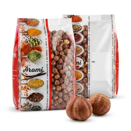 SHELLED HAZELNUTS WITH SKIN 1KG PCS PAV