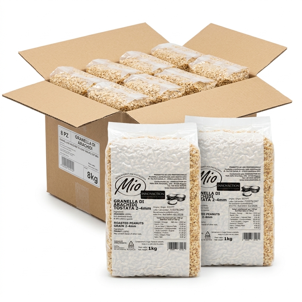 ROASTED PEANUT GRANULES TK PKG 1KG 8PCS CTN MIO