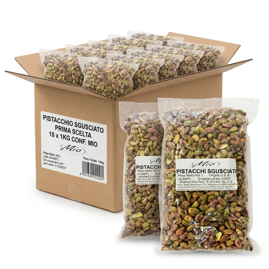 PISTACCHIO SGUSCIATO PRIMA SCELTA CONF 1KG 10PZ CONF MIO