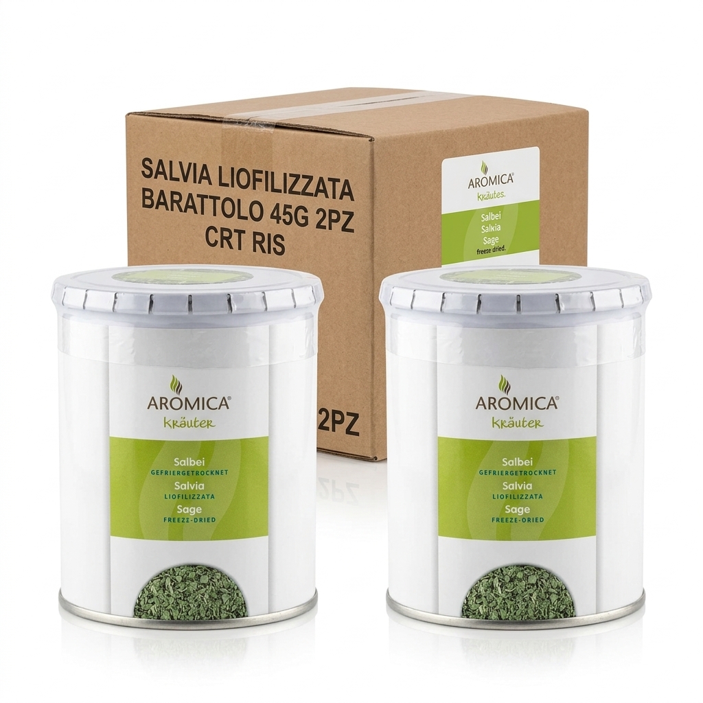 Salvia Liofilizzata Barattolo 45 g (Cartone 2) — AROMICA
