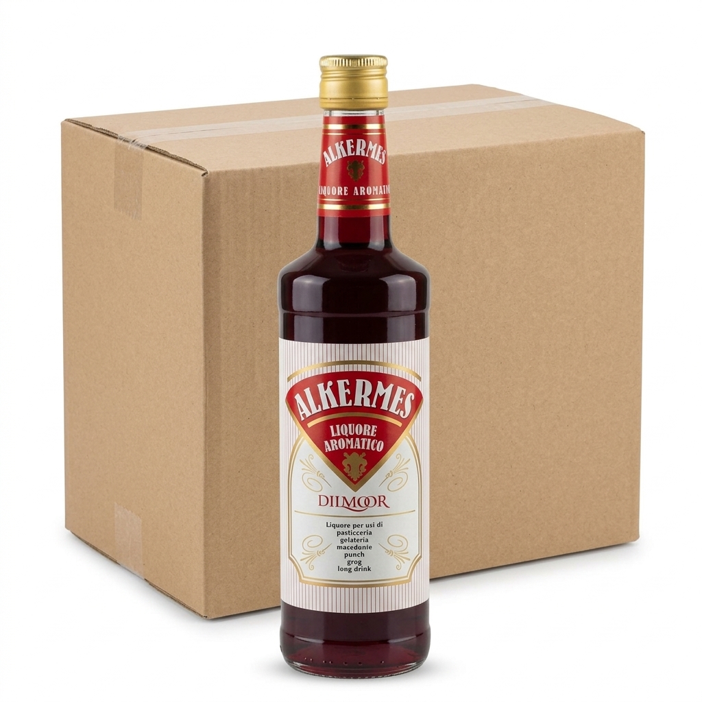 [Alkermes liquore aromatico] Alchermes Liqueur Aromatique 0.7 L 15% Vol (Carton 6) — Dilmoor
