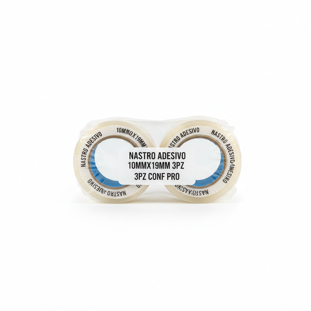 NASTRO ADESIVO 10MMX19MM 3PZ CONF PRO