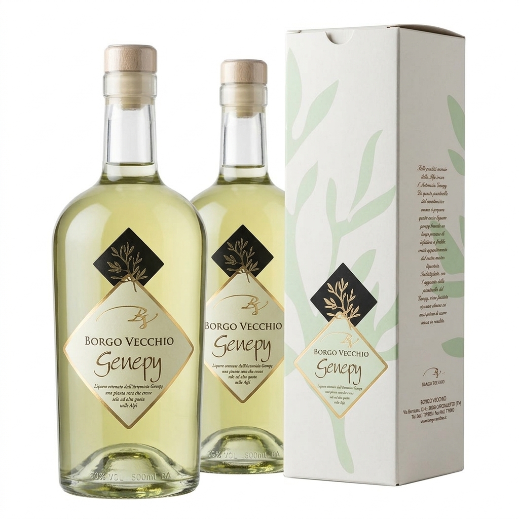 Genepy delle Alpi 30% vol 500 ml — Borgo Vecchio
