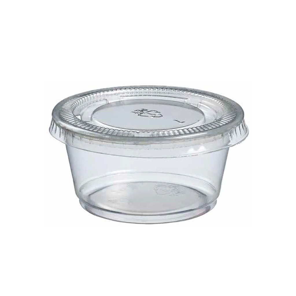 Saucenbehälter mit Deckel 60 ml (Packung 50 Stk.) TC AL