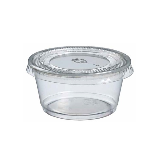 Contenitori per salse con coperchio 60 ml (Confezione 50 pz) TC AL