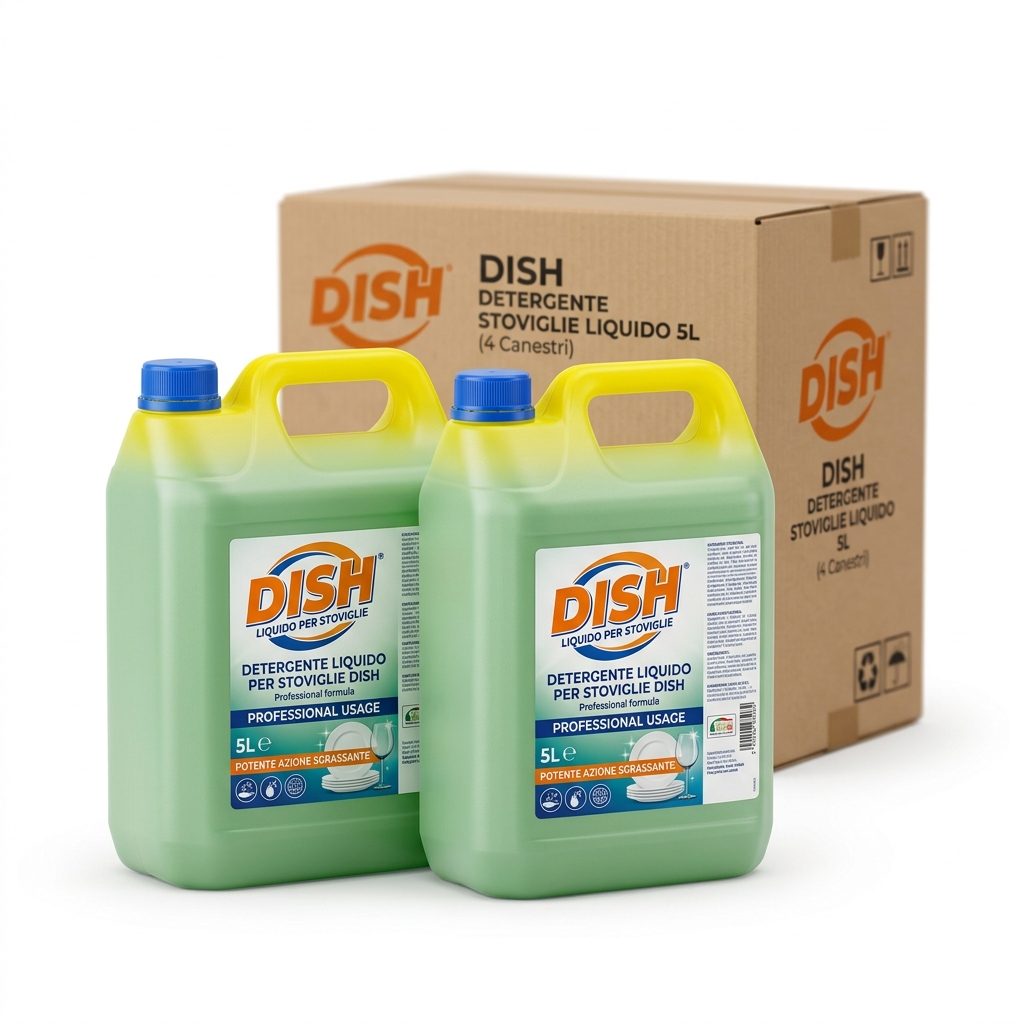 DISH DÉTERGENT LIQUIDE VAISSELLE BIDON 5L 4PCS CTN MUS