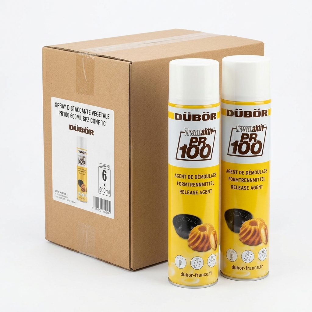 [DUBOR-PR100-600-6] Spray Distaccante Vegetale Trennaktiv PR 100 600 ml (Conf. 6 pz) — Dübör