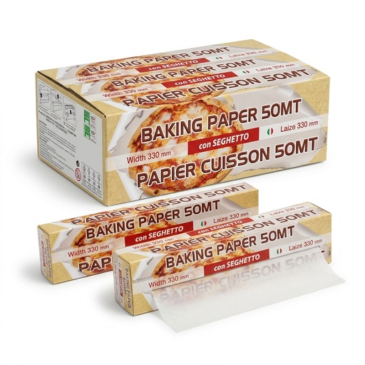 Backpapier mit Abreisskante 33 cm x 50 m