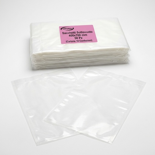 Sacs Sous Vide 400x700 mm 50 Pcs (Carton de 10 Paquets)