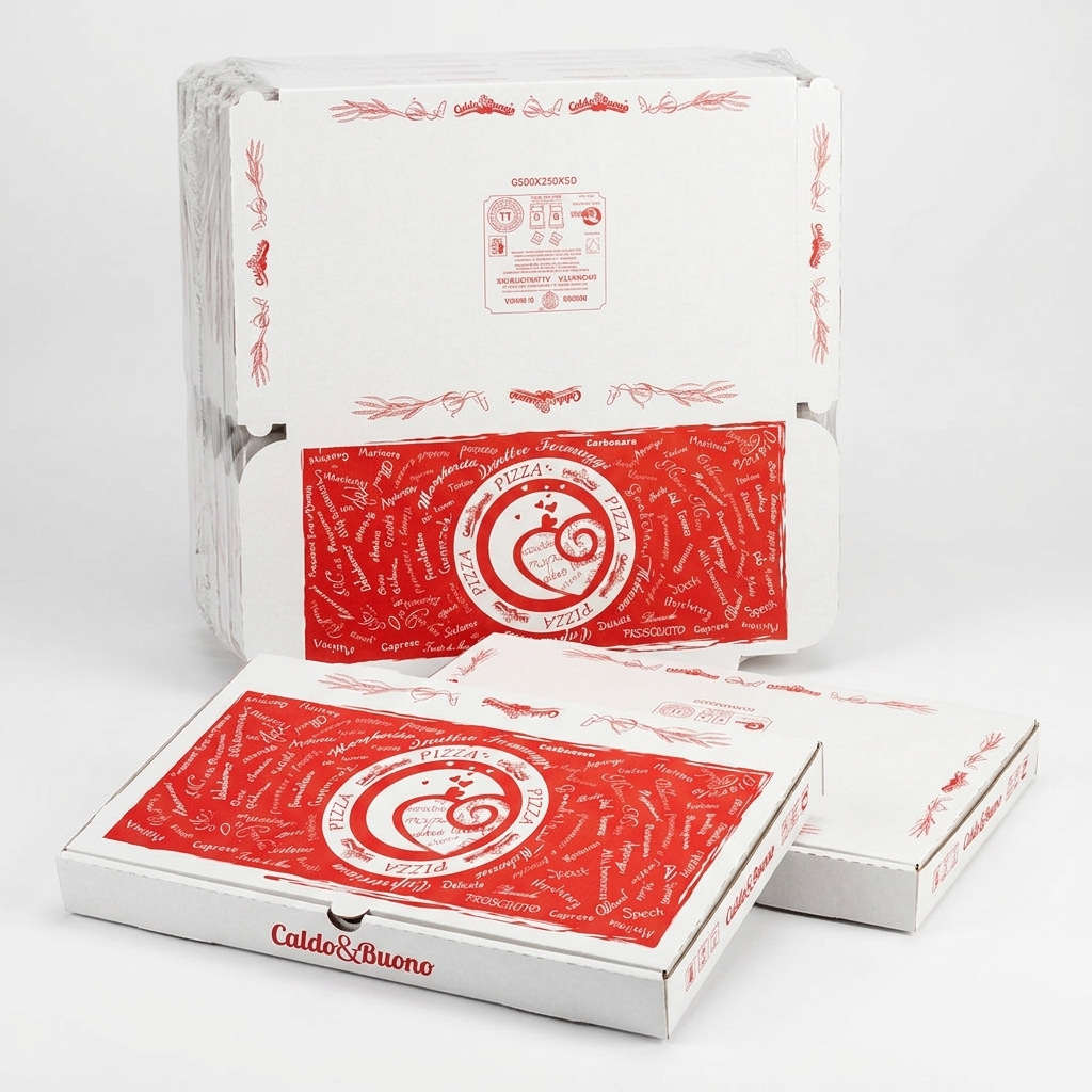 Rectangular Pizza Boxes 50x25x5cm 100pcs — Liner Italia