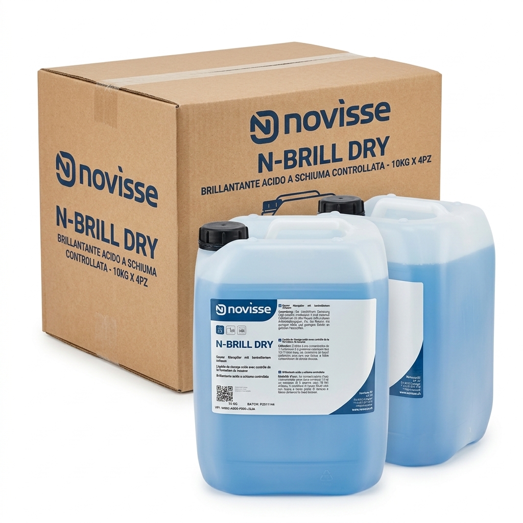 Dishwasher Rinse Aid N-Brill Dry 10 kg Canister 4 Pcs — Musati