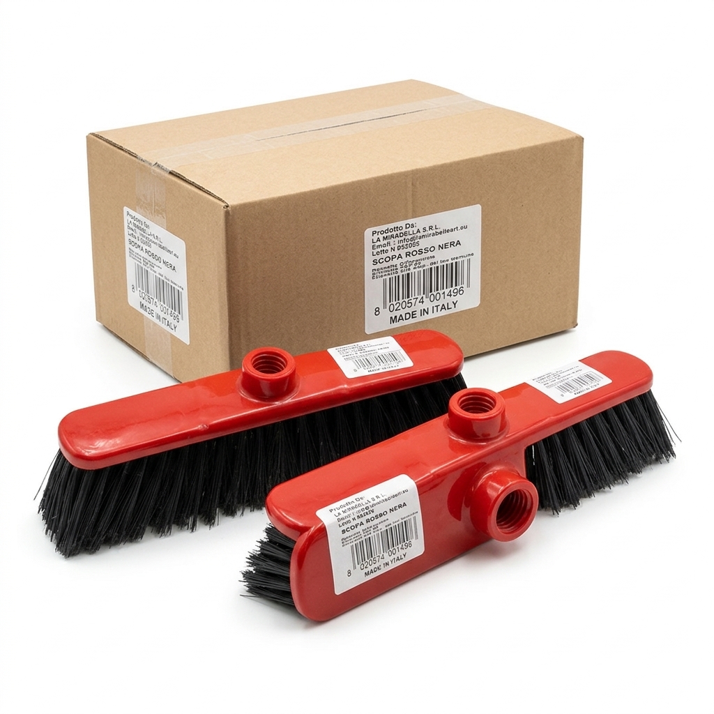 Broom Head Without Handle Red
