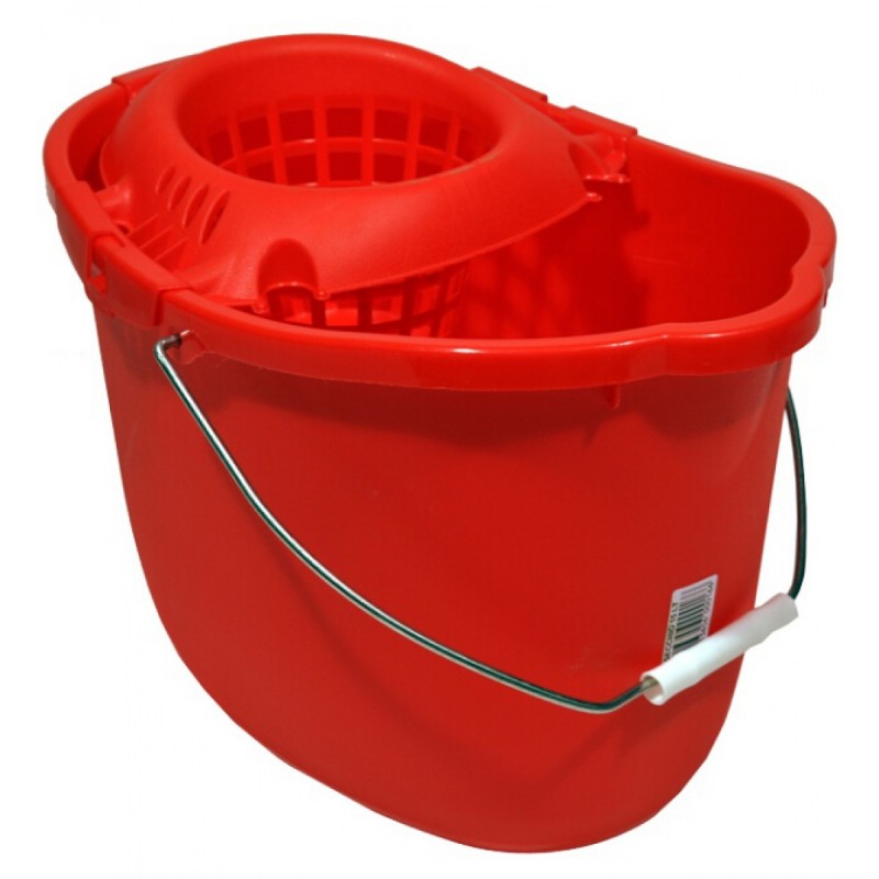 Oval Plastic Bucket with Wringer 13 L MUS