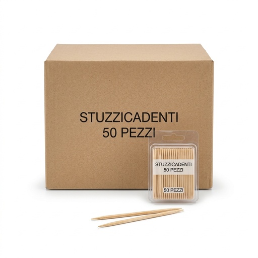 Toothpicks 50 pcs (Case 20 packs) MUS