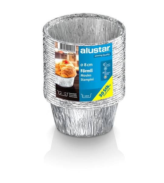STAMPINI ALLUMINIO 8 CM 30X 1 PZ AL