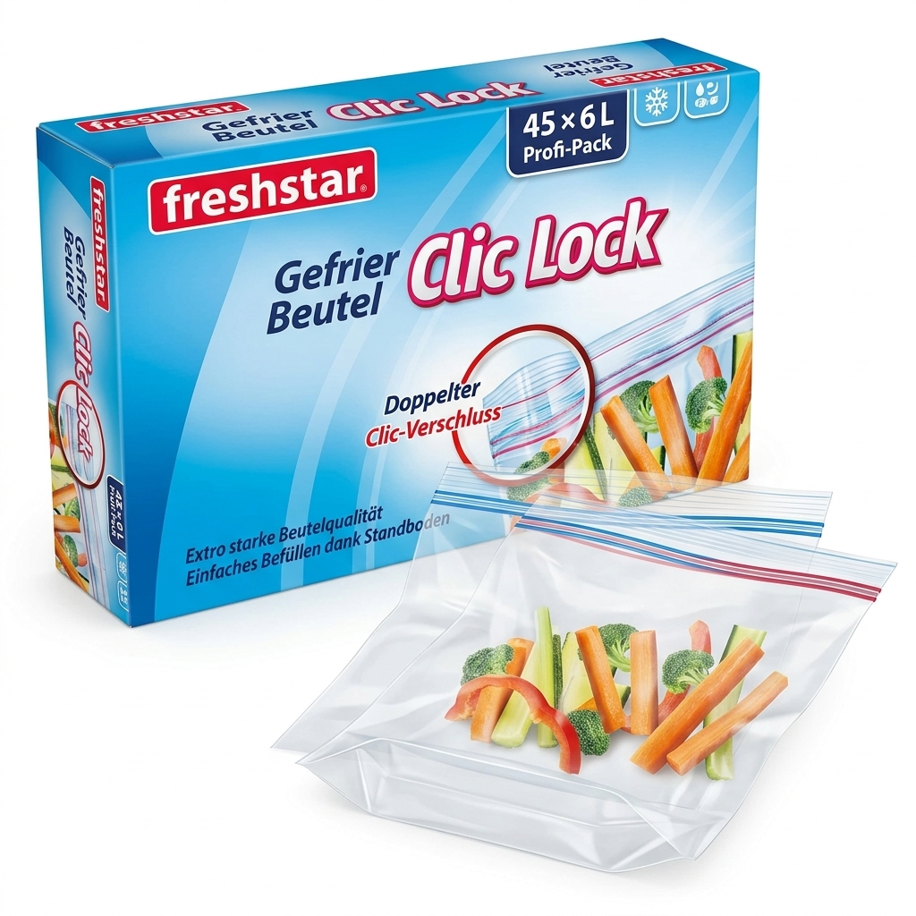 Sacchetto Gelo Freshstar Clic Lock 6 L (45 Pezzi) — Freshstar