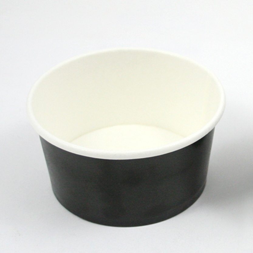 COPPETTA GELATO CARTONE NERO100ML D74MM 50PZ CONF 20 CON CRT FIRST