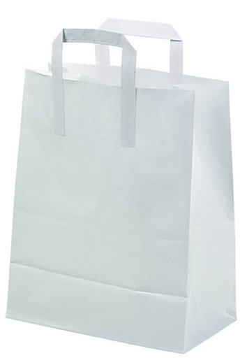 Petit Sac Cabas en Papier avec Poignées 20x10x28 cm (Carton 250 pièces) FIRST