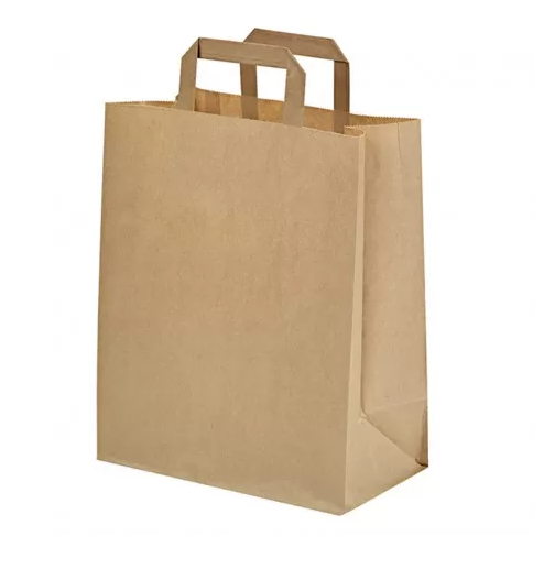 SACCHETTO SHOPPER CARTA CON MANICI 32X17X34CM 250PZ CRT FIRST