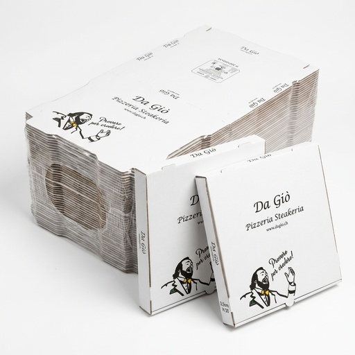 Boites a Pizza Da Gio 33x33x3,5 cm 100 Pces — Liner Italia
