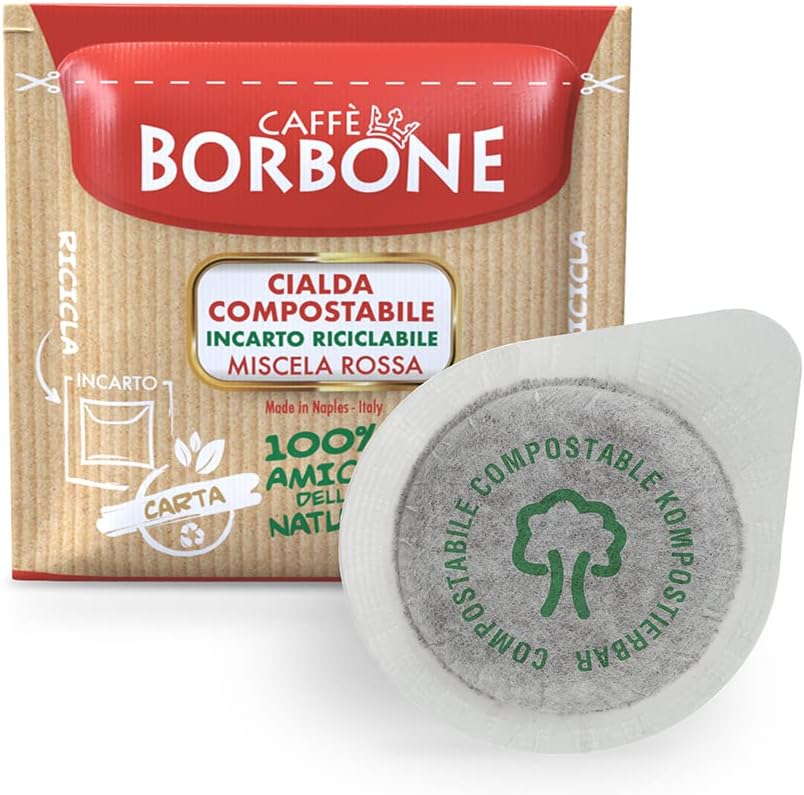 Cialde Caffe Borbone Rosso 150pz krt Bor