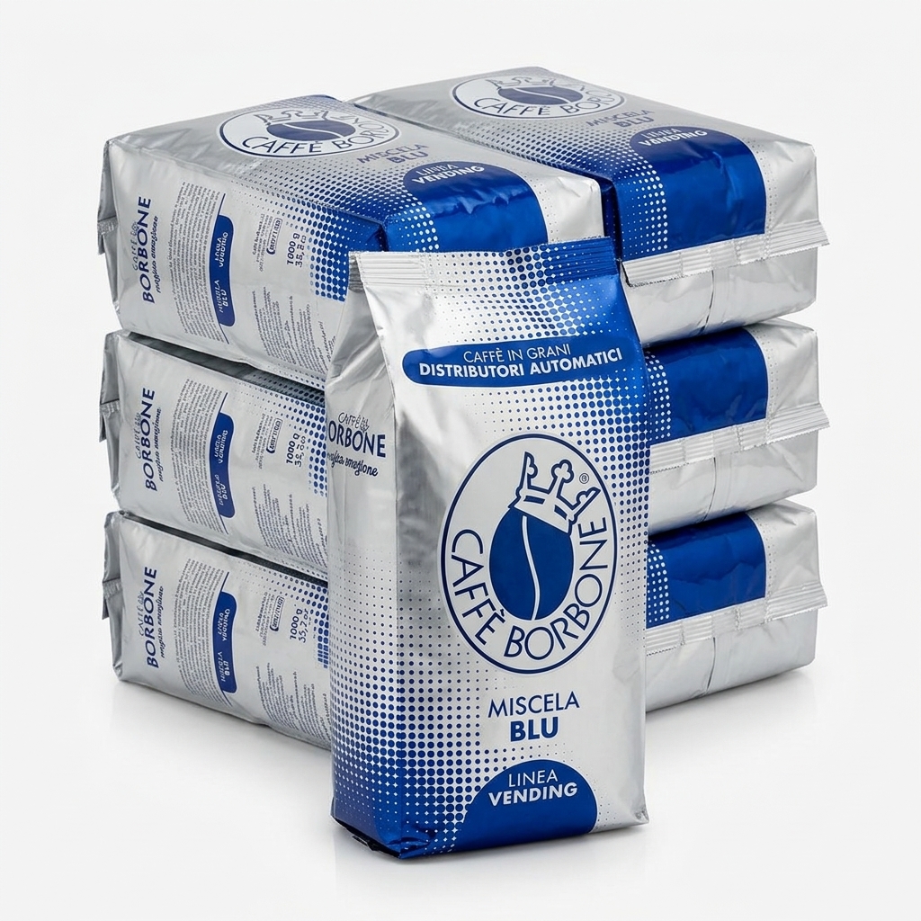 Café en grains Miscela Blu 1 kg (Carton 6 kg) — Borbone