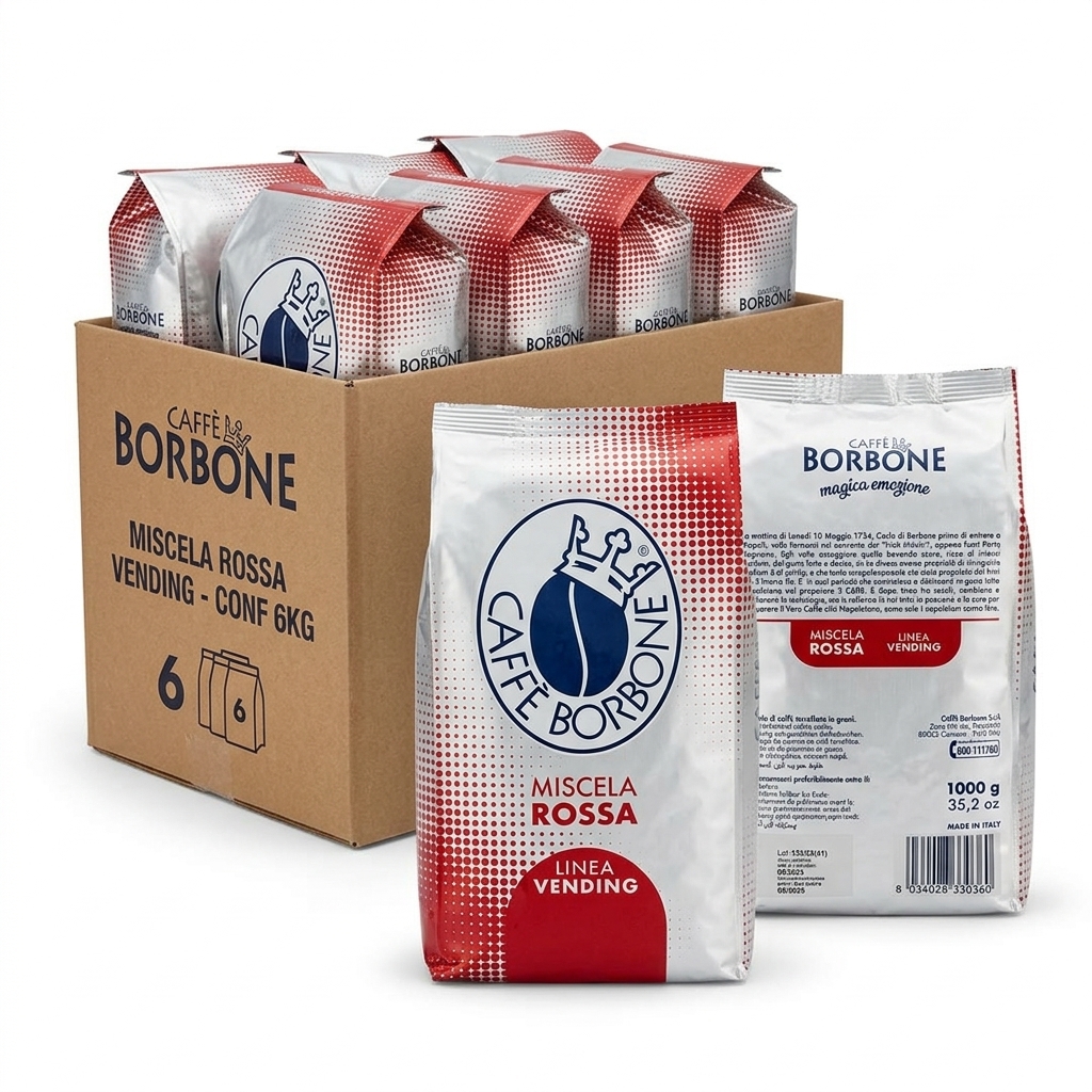 Caffè in Grani Miscela Rossa 1 kg — Borbone