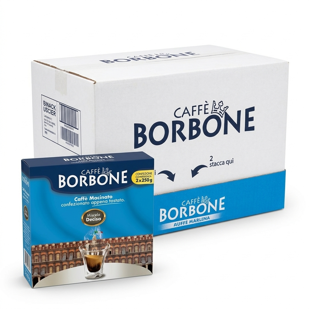 Caffè Borbone Moulu Mélange Decisa 2x250 g (Carton 8 Paq.) — Caffè Borbone