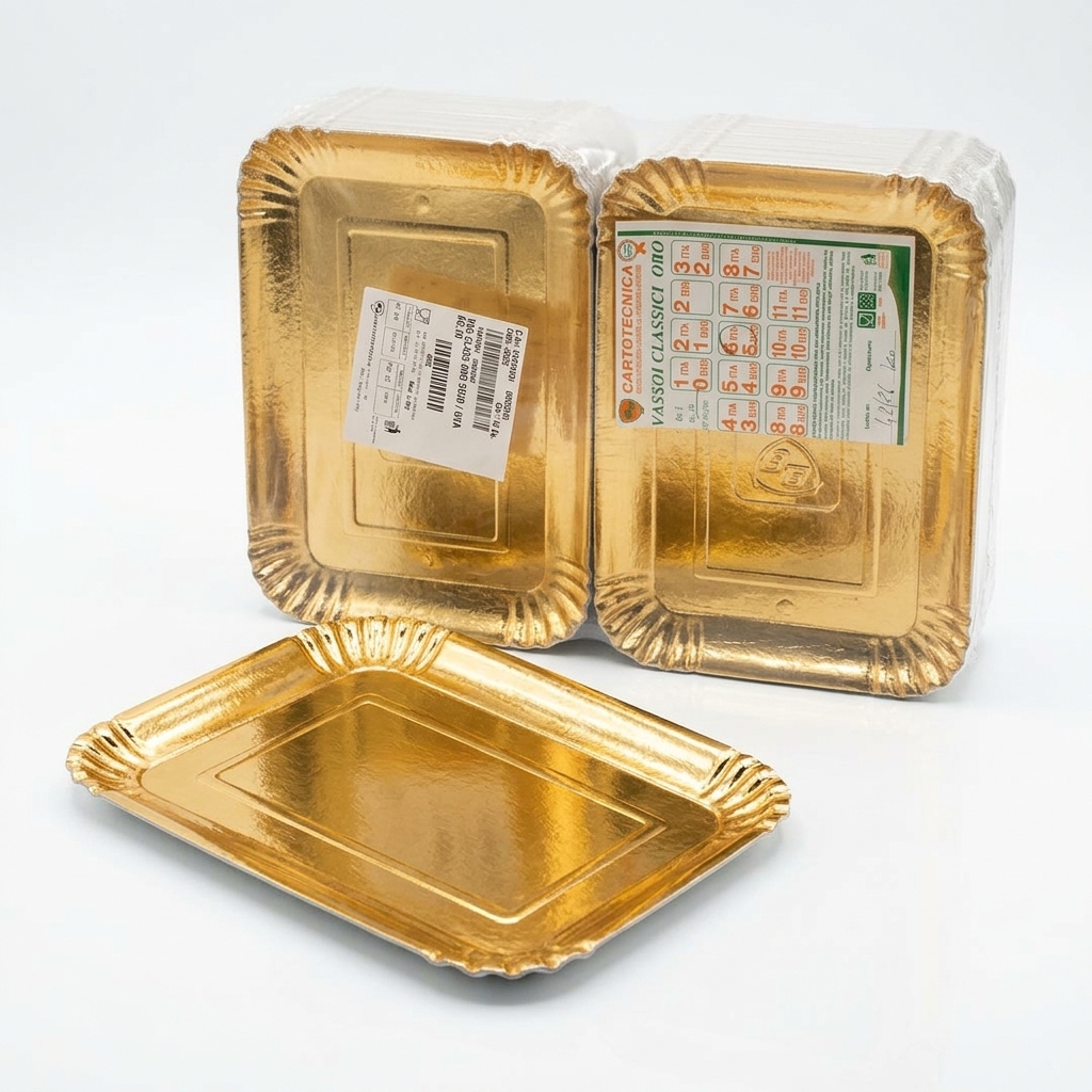 Vassoio Rigido Oro Class 21x31 cm (5 EUR / 6 ITA) — Cartone 10 kg
