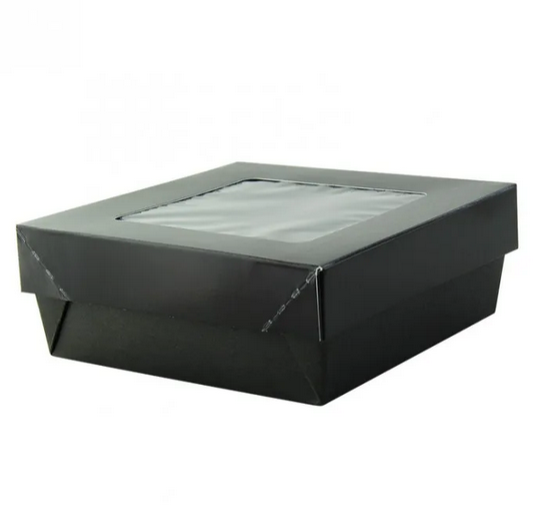 SCATOLA KRAY NERO CON COPERCHIO E FINESTRA135X135X25 25PZ CONF 4 CONF CRT FIRST