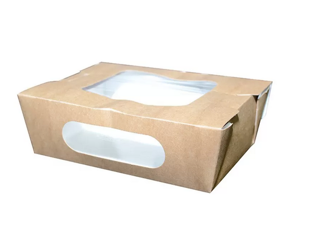 Insalatiera Kraft Doppia Finestra 1++x118x50 800ml pkg 30pz 9conf krt First