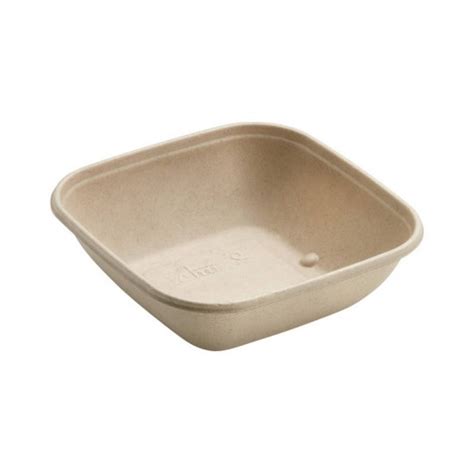 INSALATIERA QUADRATA IN POLPA AVANA 230X230X28 CONF 25PZ 8 CONF CRT FIRST