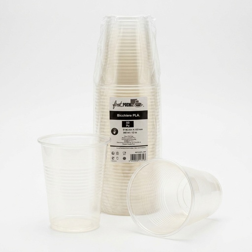 [2100PLA360] Biologisch Abbaubarer PLA-Becher 360 ml 50 Stk — First