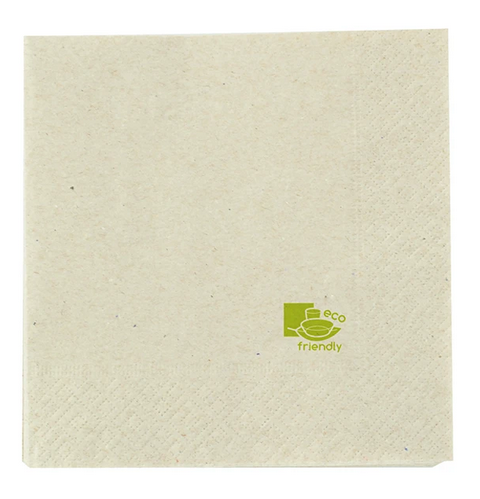 Salvietta Ecru Ecofriendly 1 Piega 30x30 100pz pkg 6 pkg Crtfirst