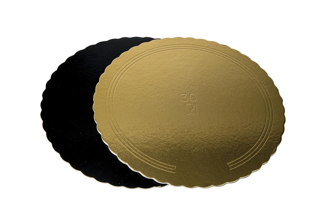 Disco Torta Oro Nero Royal 26cm 10kg Karton Ti