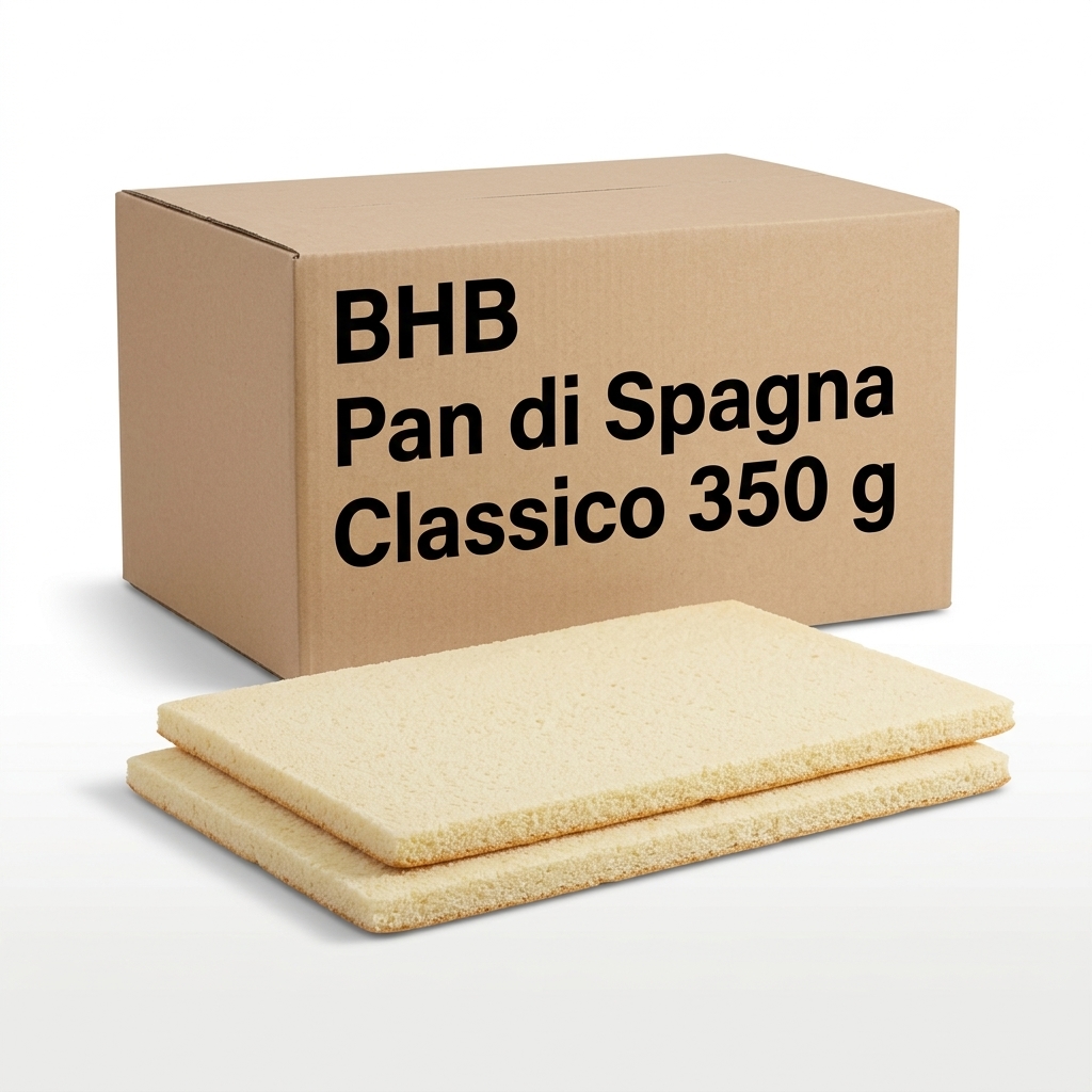 Pan di Spagna Classico 38 × 56 cm, alto 0,7 cm, 350 g (Cartone 14 pz) BHB